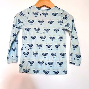Pink Chicken Kids‎ 2 Piece Pajama Hanukkah Menorah Blue 2Y BAMBOO Organic